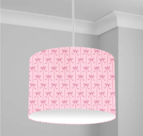 Pink bows ceiling - pink, drum