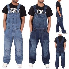 Mens Denim Dungarees Jumpsuit