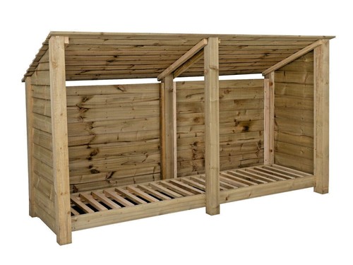Log store 4ft - log, garden
