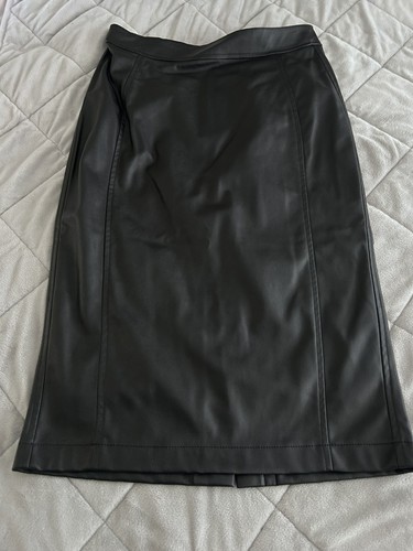 Faux leather midi - leather,