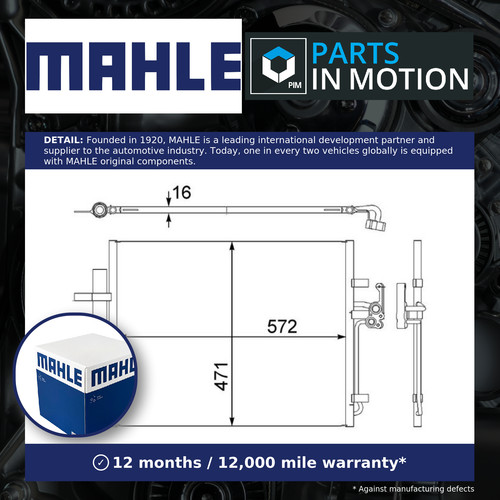 Air con condenser fits land - air,