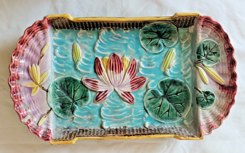 Gorgeous long majolica tray - gorgeous,