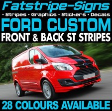 to fit FORD TRANSIT CUSTOM ST STRIPES GRAPHICS STICKERS M SPORT DAY VAN SWB LWB