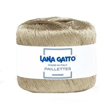 PAILLETTES Lana Gatto Lace weight sequin yarn VARIOUS COLORS Fast delivery