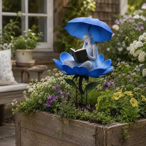 Outdoor blue fairy acrylic - outdoor,