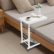 Side Table Rolling Adjustable