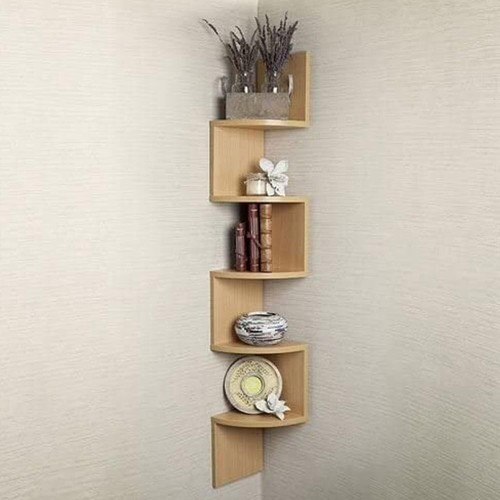 Tier zig zag corner shelf - tier,