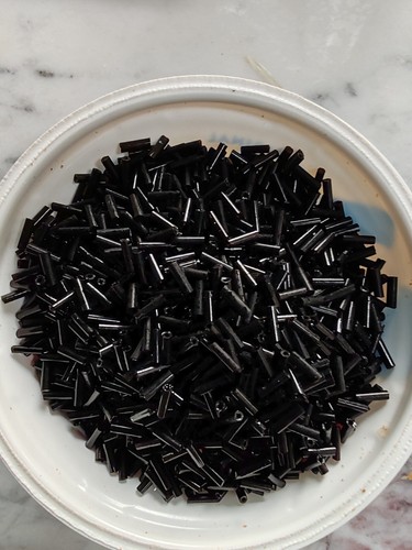 80g bugle beads - 80g, beads.