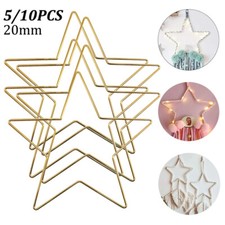 5/10x Star Metal Craft Hoops