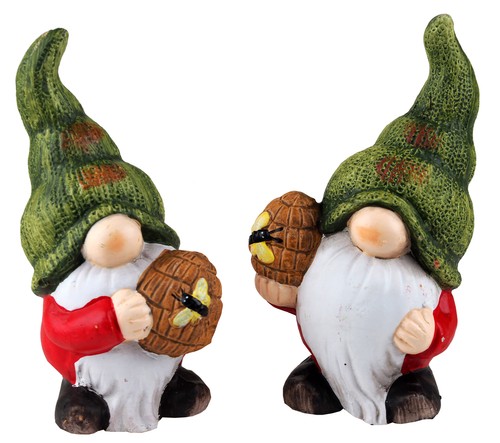 Gonk gnome bee and hive - bee, garden