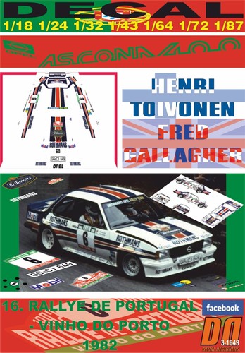 Decal opel ascona 400 - opel,