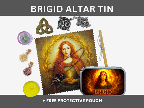 Brigid altar tin celtic - brigid,