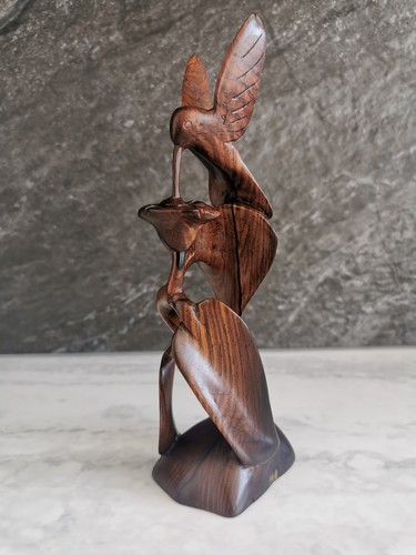 Vintage hand carved wood - carved,