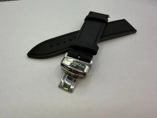 Fortis black genuine - genuine, leather