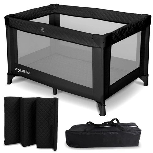 Babiie travel cot - cot, black