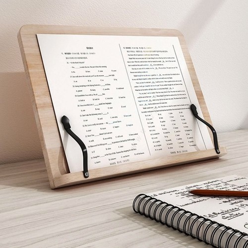 Wooden book stand - book,