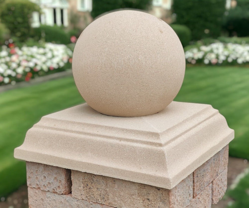 Cast stone pier cap 5x1 - stone,