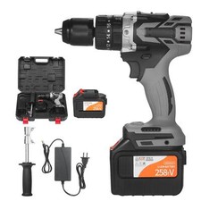 Cordless Electric Drill Driver 21V 6.0A Impact Hammer Drill Electric Screwdriver