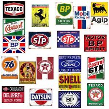 Set of 5 Tin Signs Plaque