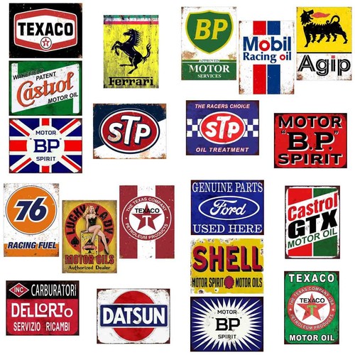 Set tin signs plaque - set, 5