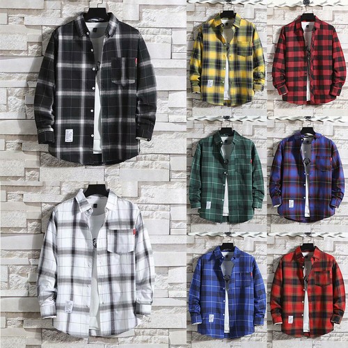 Men relco check - plaid, shirt