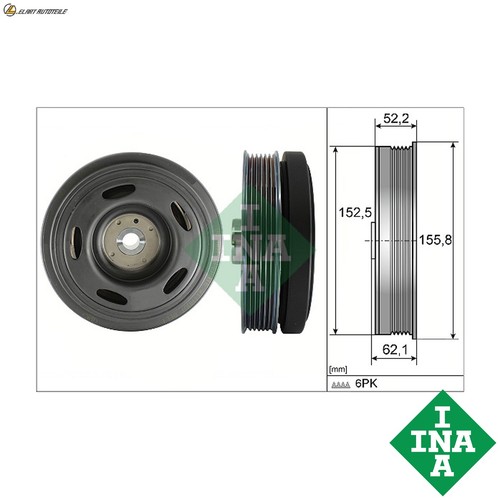 Pulley crankshaft 544 0515 - crankshaft, 10