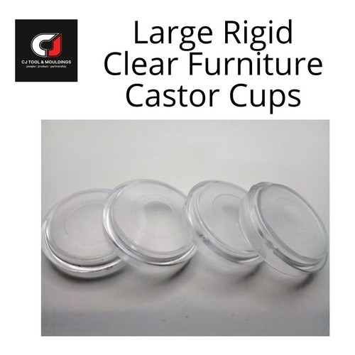 Castor cups large - cups, clear