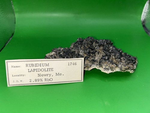 Rubidium lepidolite rock - rubidium,