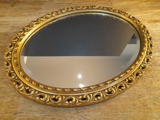 Vintage Ornate Oval Mirror