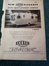 Di2 Ephemera 1959 advert Eccles 4 berth caravan 