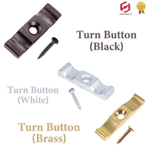 Brass turn button - brass,