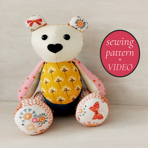Easy memory bear - easy, sewing