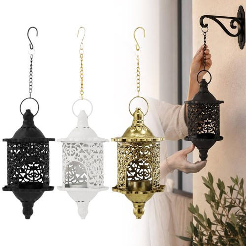 Hollow metal candlestick - hollow,