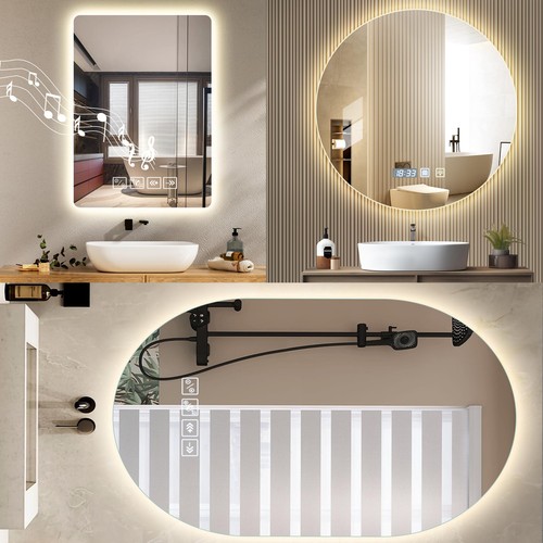Illuminated bathroom mirror - illuminated,