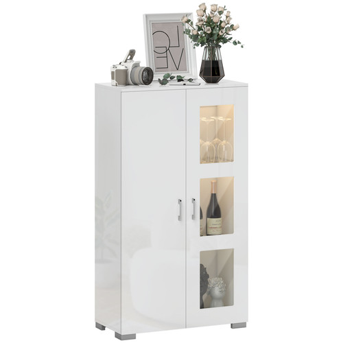 Sideboard cabinet high - sideboard, gloss
