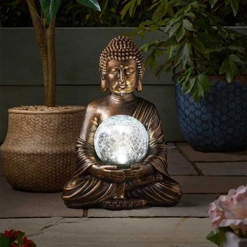 Smart solar gazing - smart, buddha