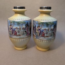 Pair Antique Porcelain Vases