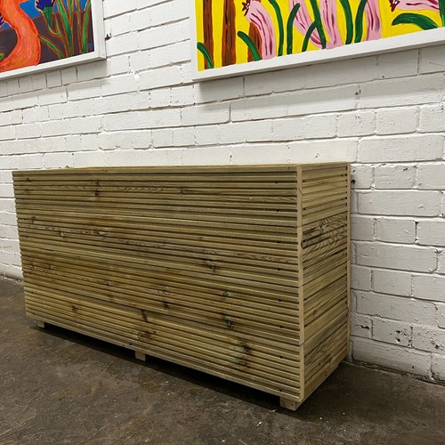 4ft long tall decking patio - long,