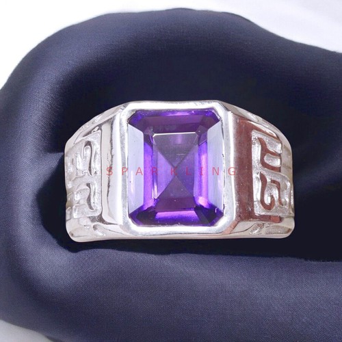Amethyst emerald cut gemstone - emerald,