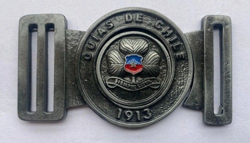 Scout belt buckle - boucle, /
