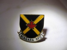RARE OLD NIAGARA RUGBY UNION FOOTBALL CLUB ENAMEL PRESS PIN BADGE