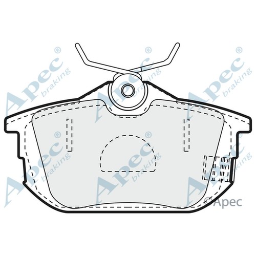 Brake pads set for - set, mitsubishi