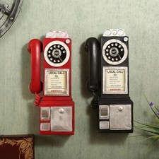 Red Vintage Wall-mounted Pay