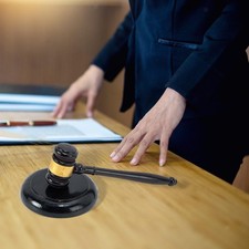 Wooden Gavel and Block Set