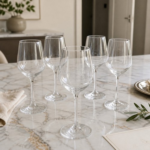 Modern clear stemmed cocktail - clear,