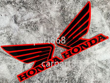 Black Red Honda Wings Sticker