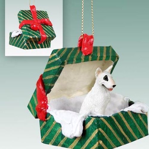 Bull terrier dog - bull, green