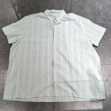 Mantaray Short Sleeve Shirt Mens XXXL Green Checks