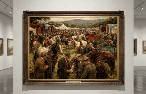 Appleby gypsy horse - gypsy, art