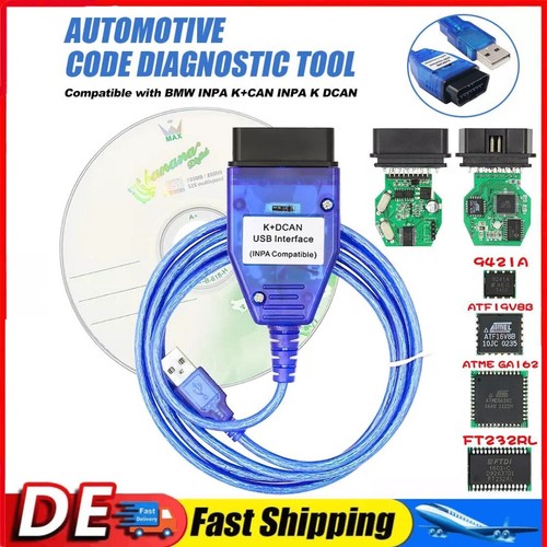 Dcan obd2 cable with - obd2, switch